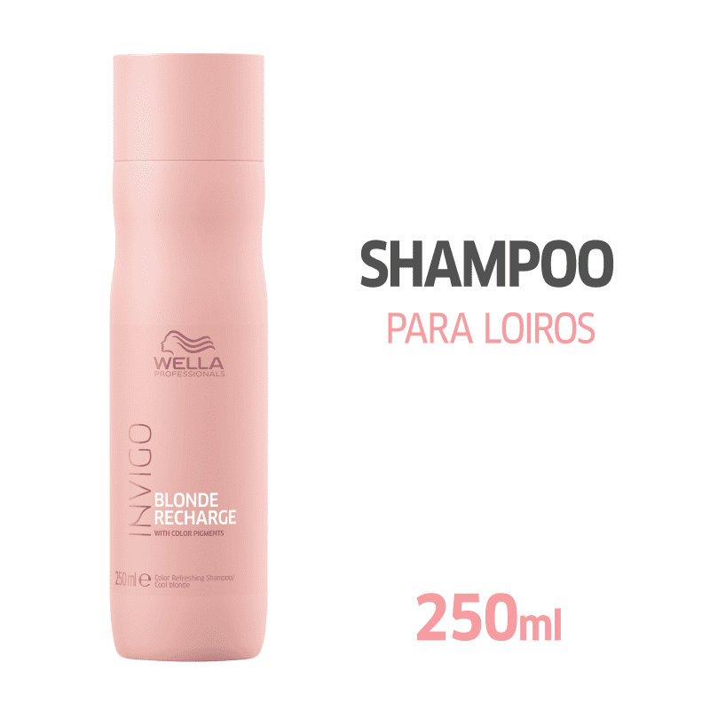 Wella Professionals Invigo Blonde Recharge - Shampoo Desamarelador 250ml