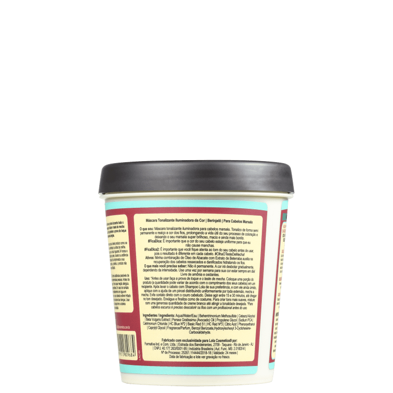 Lola Cosmetics Berinjelô - Máscara Tonalizante 230g
