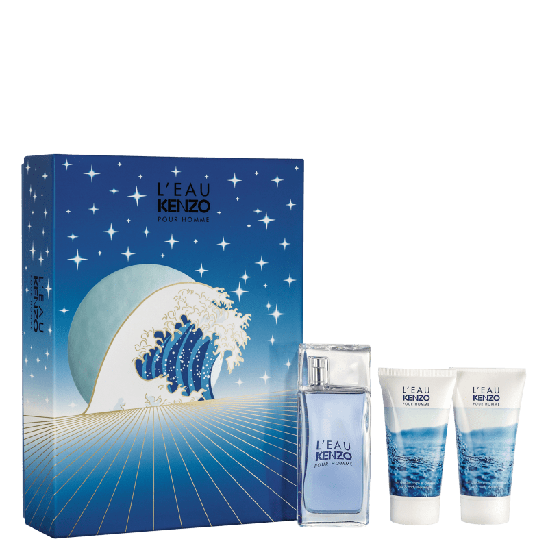 Conjunto Kenzo Homme Hair & Body Masculino - Eau de Toilette 50ml + Shampoo Multifuncional 2x50ml