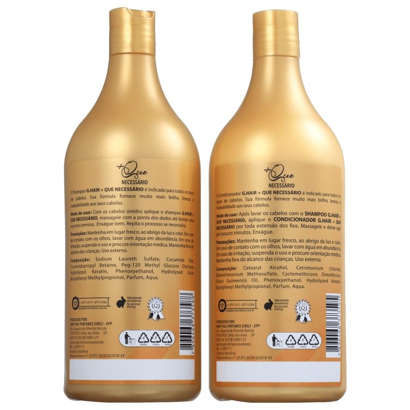 Kit G.Hair +Que Necessário Duo Salão (2 Produtos)