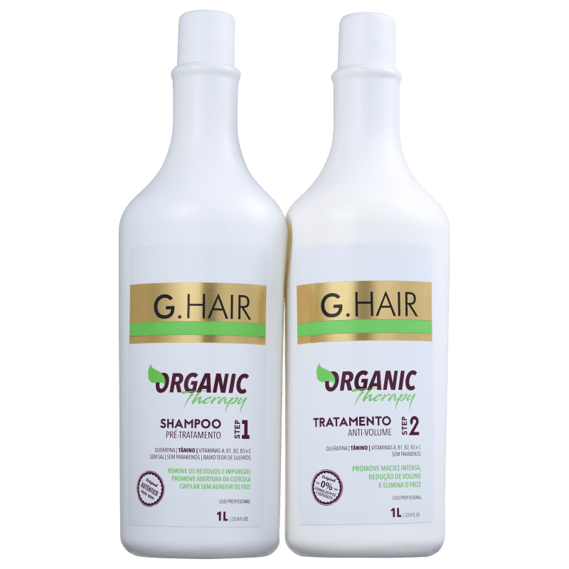 Kit G.Hair Organic Therapy Tratamento Salão (2 Produtos)