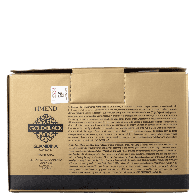 Kit Amend Gold Black Guanidina Profissional (5 Produtos)