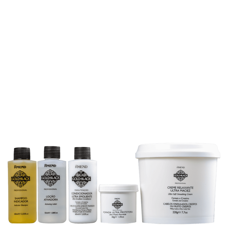 Kit Amend Gold Black Guanidina Profissional (5 Produtos)