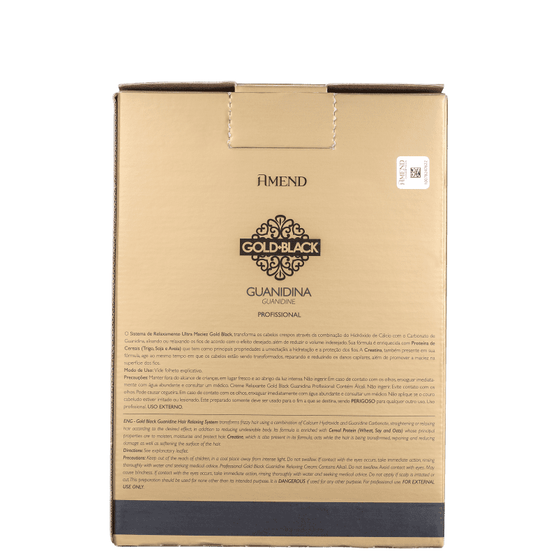 Kit Amend Gold Black Guanidina Profissional Plus (3 Produtos)