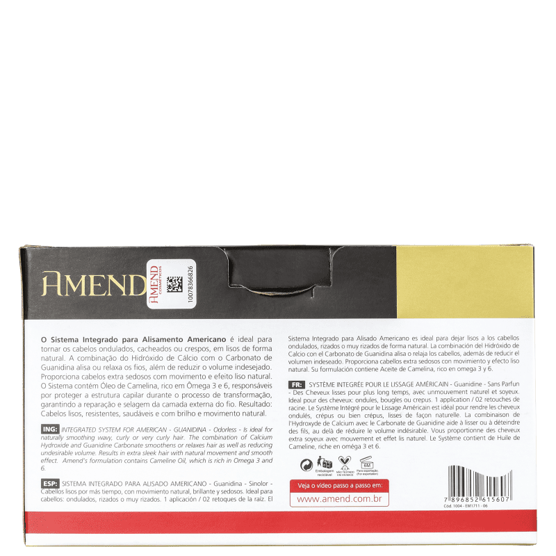 Kit Amend Alisamento Americano (5 Produtos)
