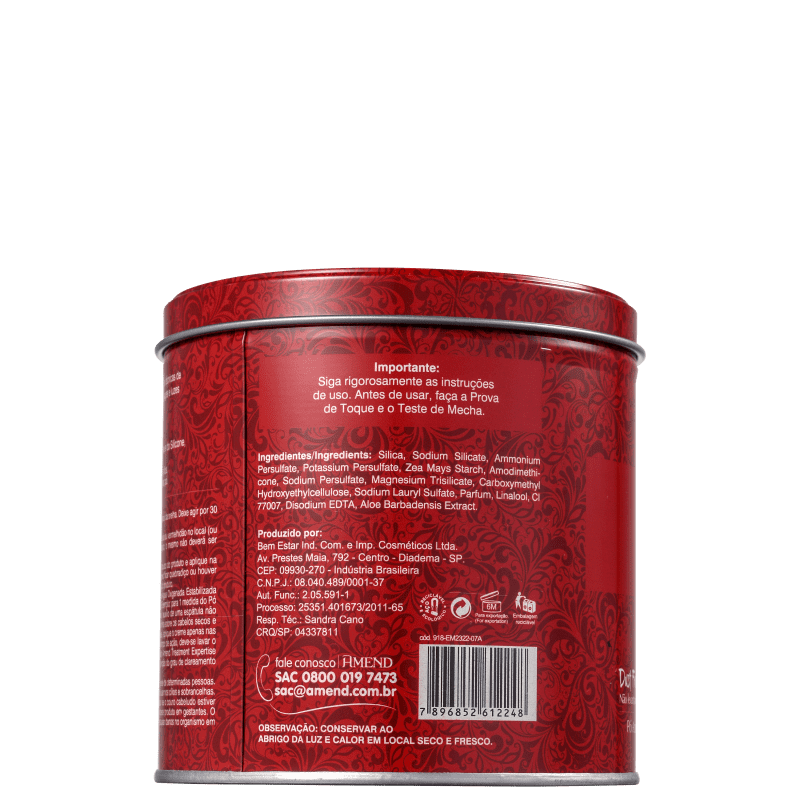 Amend Aloe Vera e Silicone - Pó Descolorante 300g
