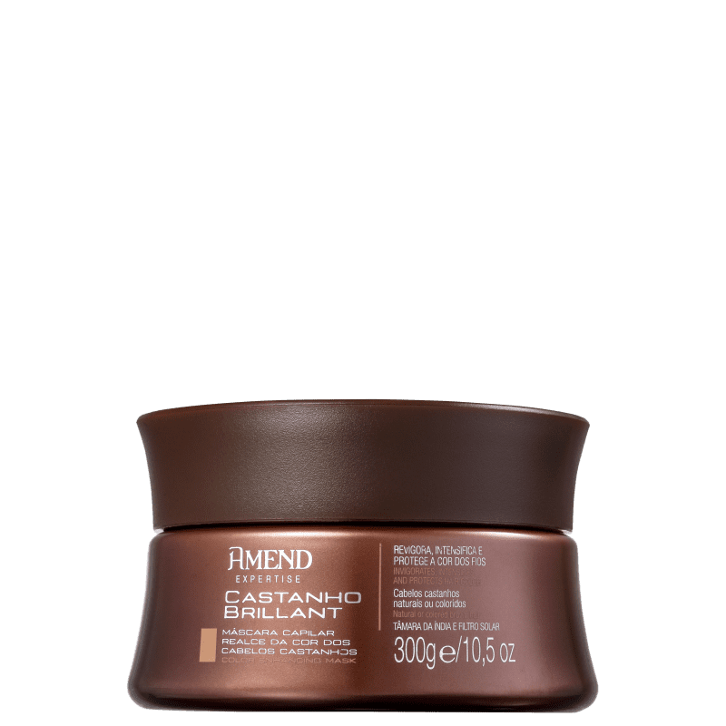 Amend Castanho Brilliant Realce da Cor - Máscara Capilar 300g Menor preço em Amend Castanho Brilliant Realce da Cor - Máscara Capilar 300g