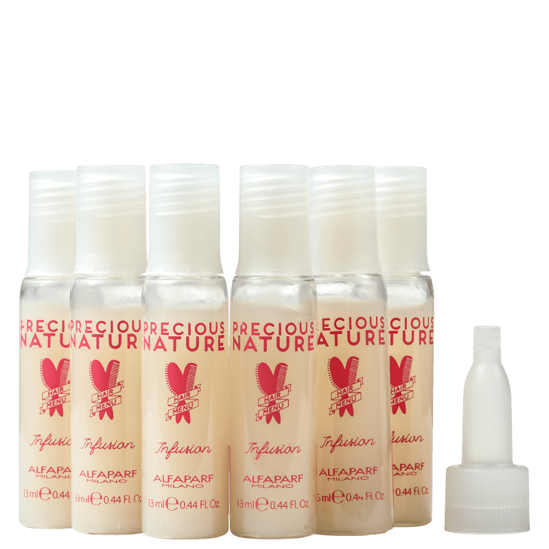 Alfaparf Precious Nature Dry And Thirsty Infusion - Ampolas Capilares 6x13ml