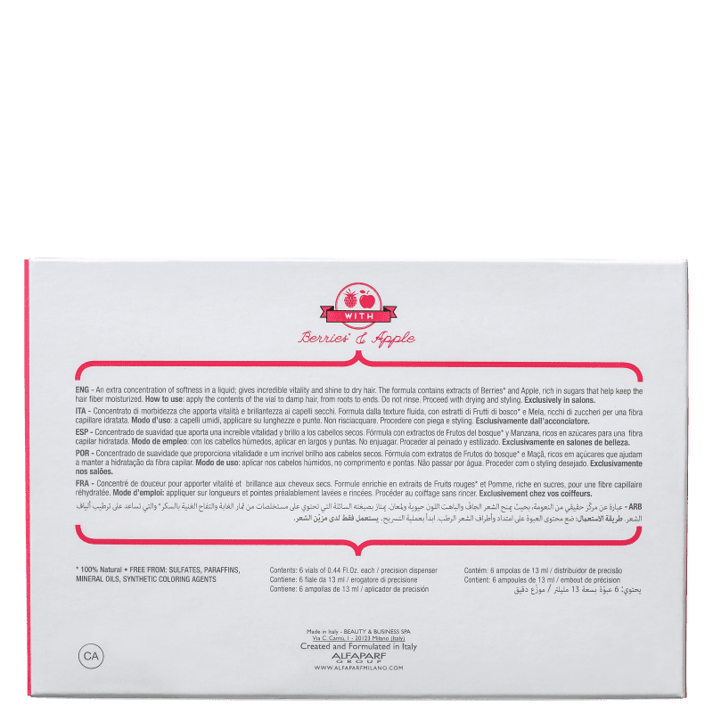 Alfaparf Precious Nature Dry And Thirsty Infusion - Ampolas Capilares 6x13ml