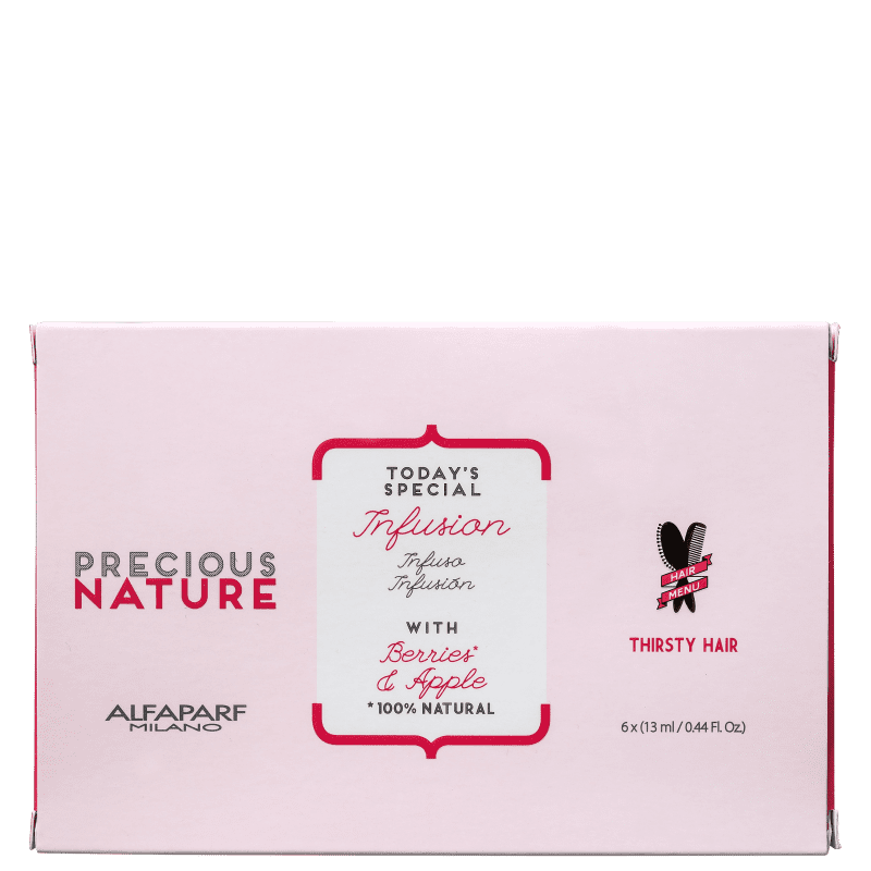 Alfaparf Precious Nature Dry And Thirsty Infusion - Ampolas Capilares 6x13ml