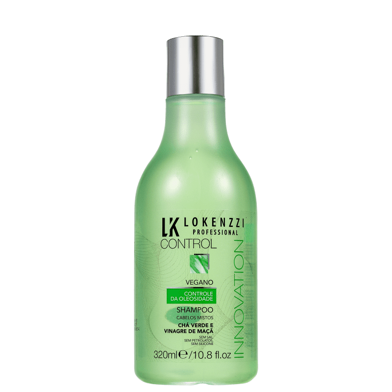 Lokenzzi Vegano Chá Verde e Vinagre de Maçã - Shampoo 320ml