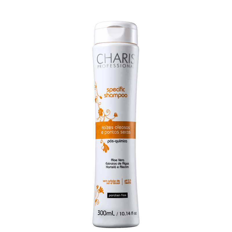 Charis Cabelos Oleosos e Pontas Secas - Shampoo 300ml