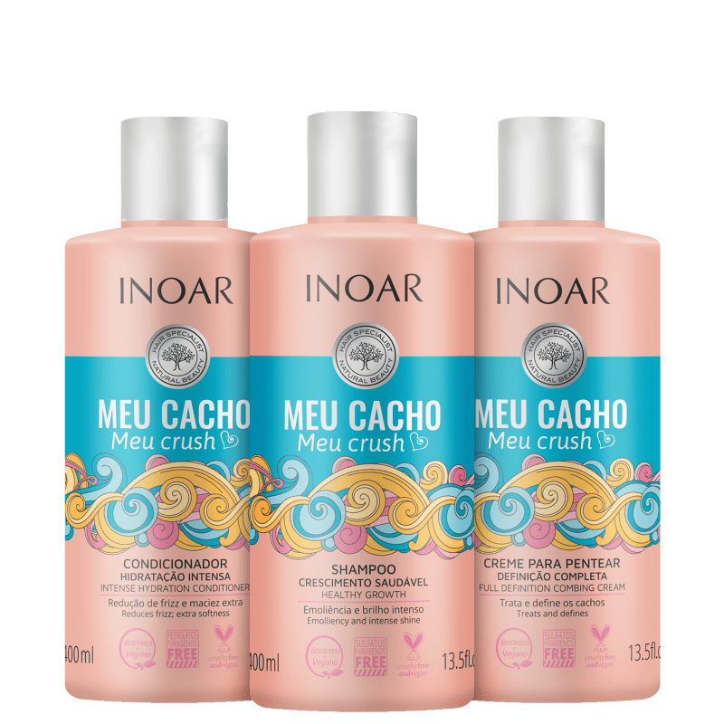 Kit Inoar Meu Cacho, Meu Crush Trio (3 Produtos) Menor preço em Kit Inoar Meu Cacho, Meu Crush Trio (3 Produtos)