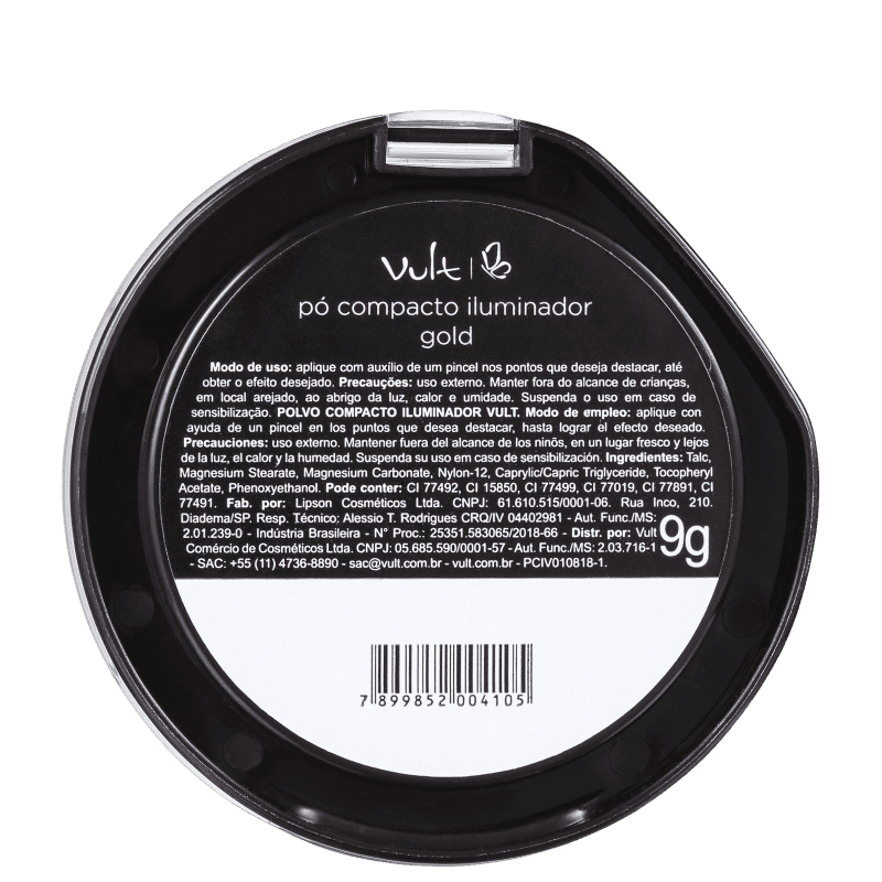 Vult Compacto Gold - Pó Iluminador 9g