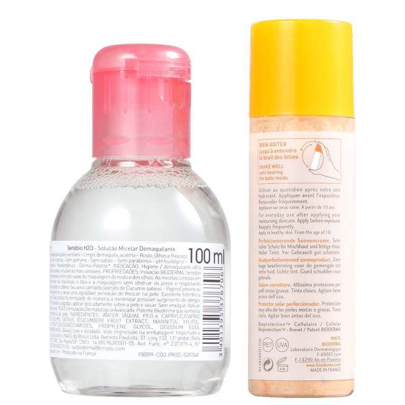 Kit Bioderma Photoderm Sensibio Claro (2 Produtos)