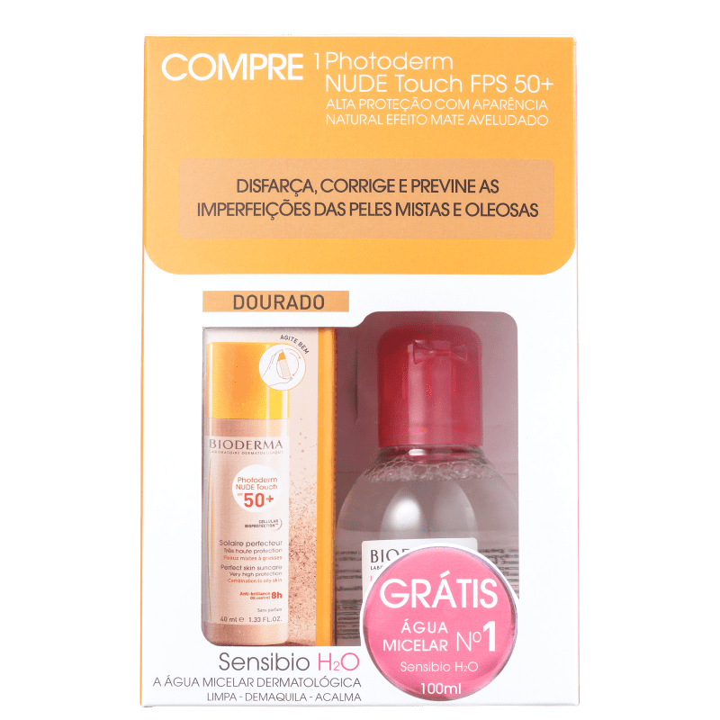 Kit Bioderma Photoderm Sensibio Dourado (2 Produtos)