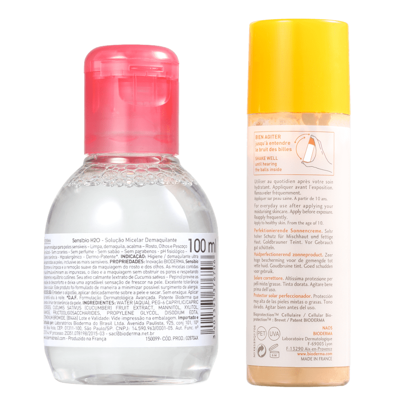 Kit Bioderma Photoderm Sensibio Dourado (2 Produtos)