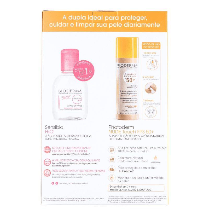 Kit Bioderma Photoderm Sensibio Dourado (2 Produtos)