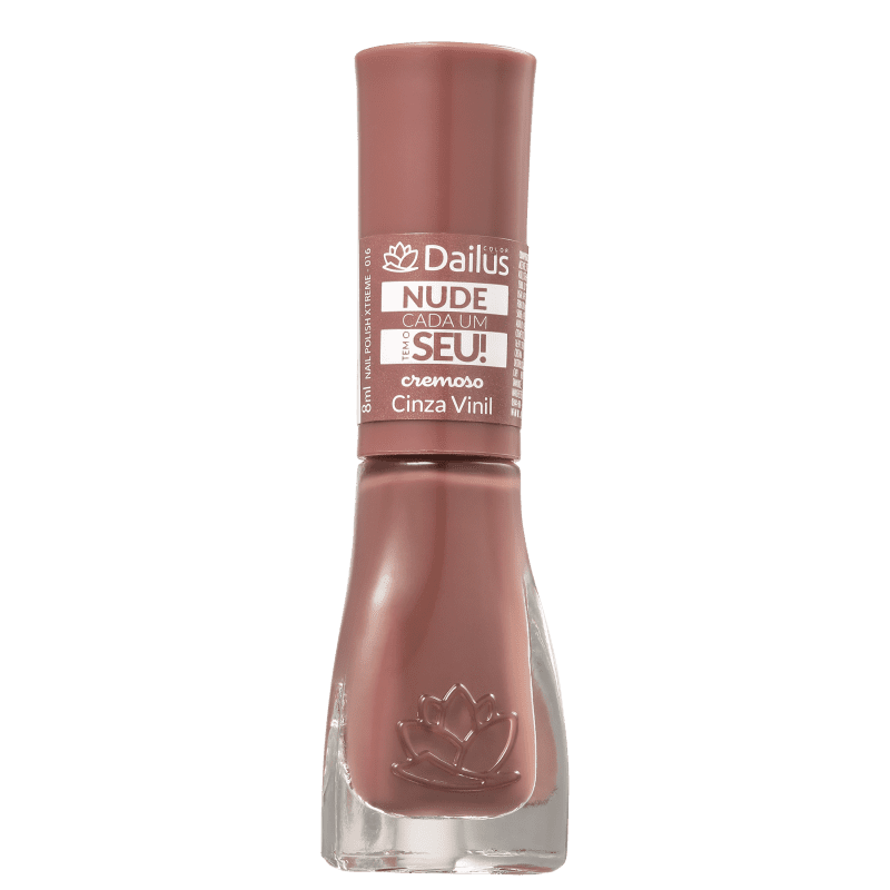 Dailus Nude Cada Um Tem O Seu! 16 Cinza Vinil - Esmalte Cremoso 8ml