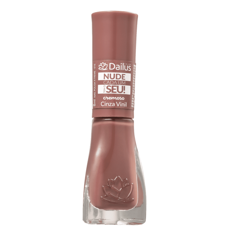 Dailus Nude Cada Um Tem O Seu! 16 Cinza Vinil - Esmalte Cremoso 8ml 