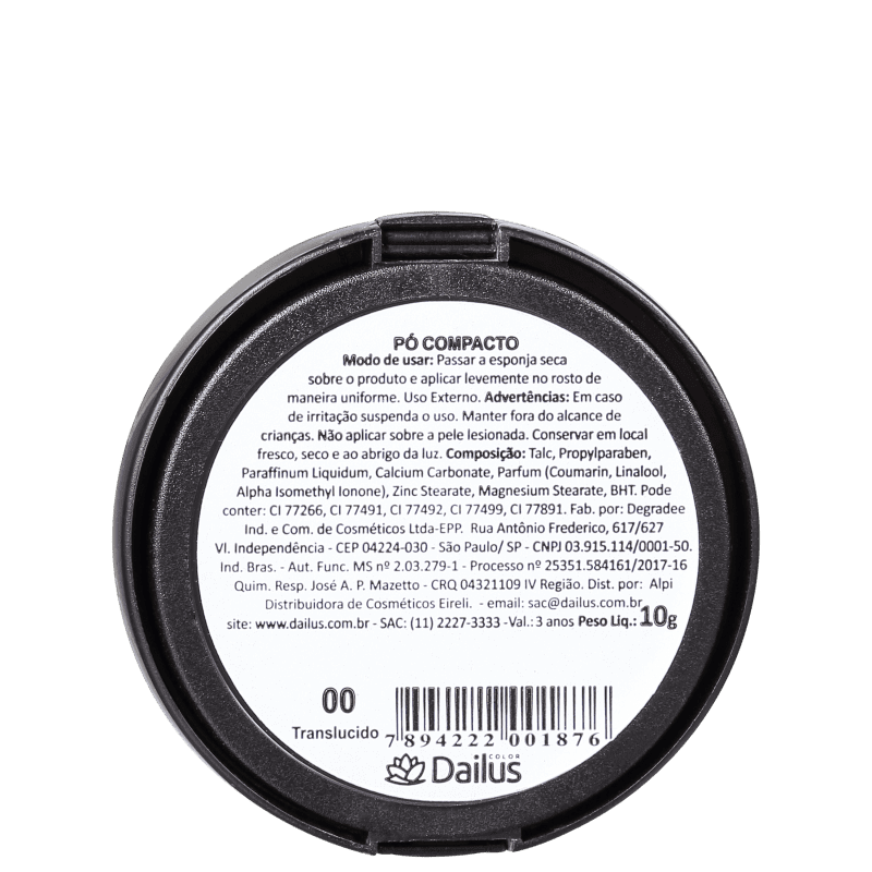 Dailus - Pó Compacto Translúcido 10g
