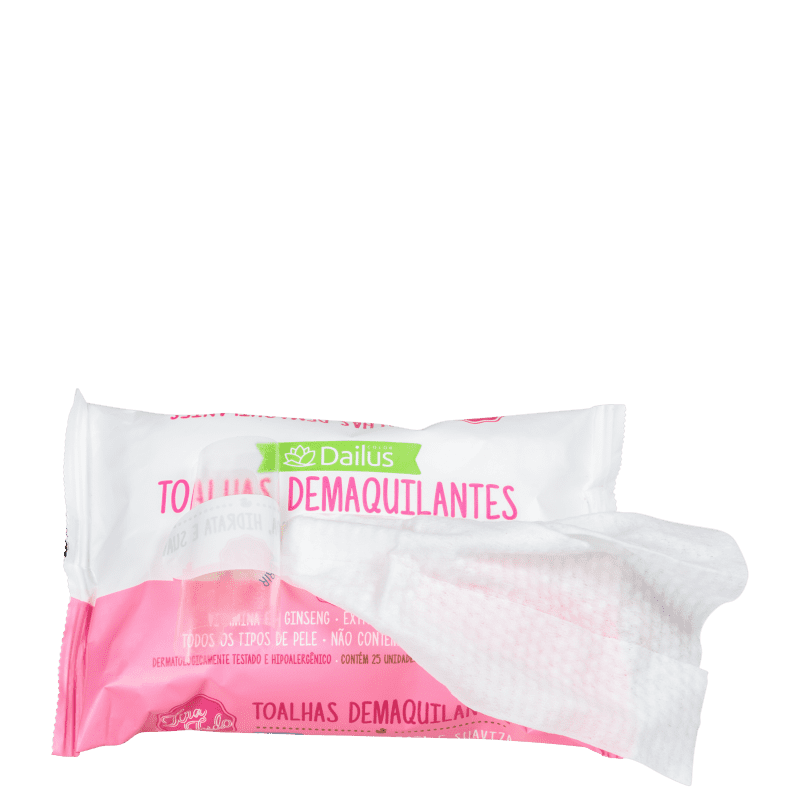 Dailus Tira Tudo - Toalhas Demaquilantes 25un