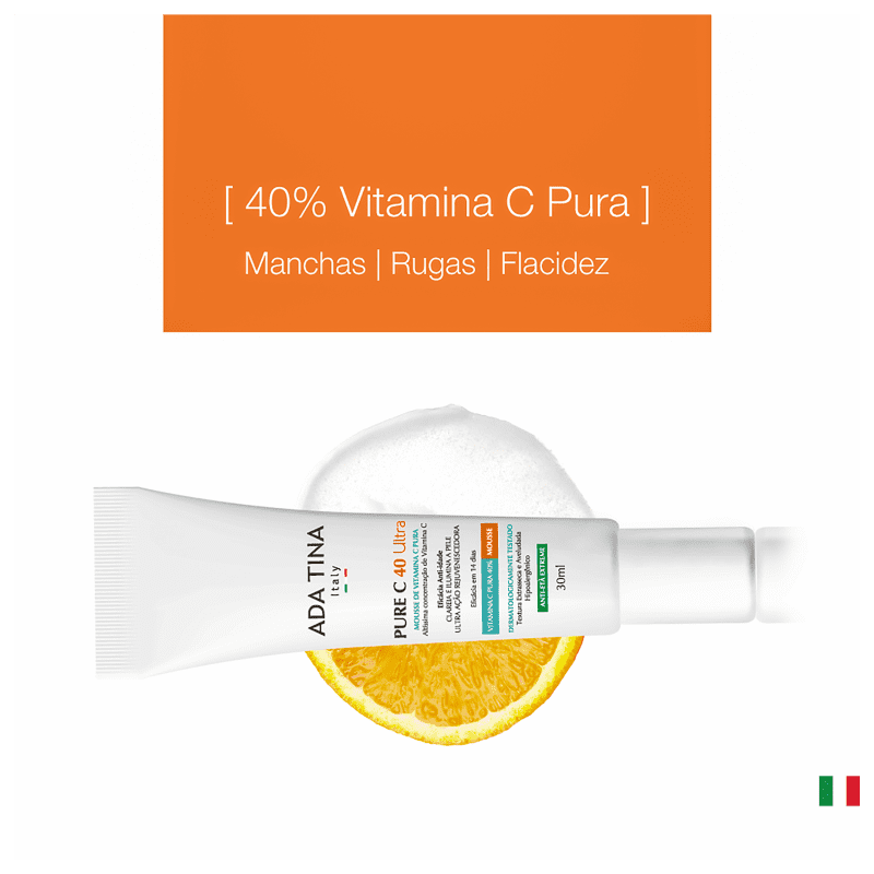 Ada Tina Pure C 40 Ultra - Mousse Anti-Idade 30ml