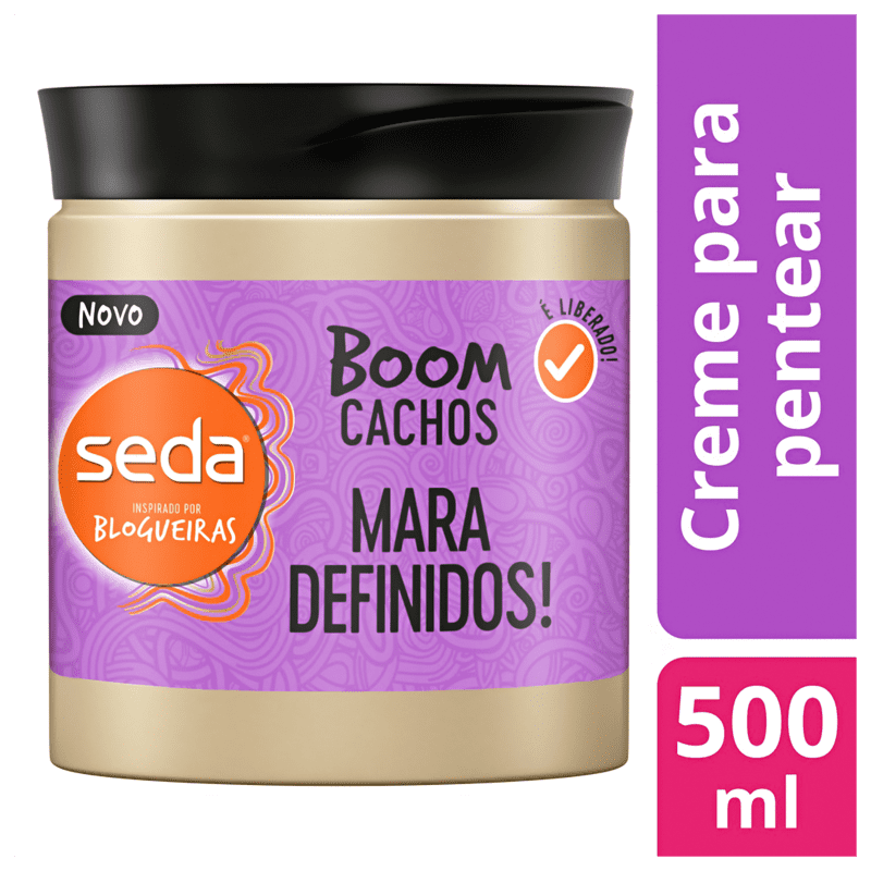Seda Boom Cachos Mara Definidos - Creme para Pentear 500ml