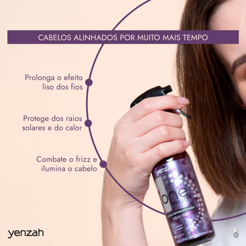 Spray Alisador Temporário Yenzah One Minute Liss Beleza na Web
