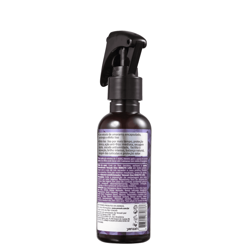 Yenzah One Minute Liss - Spray Alisador Temporário 120ml