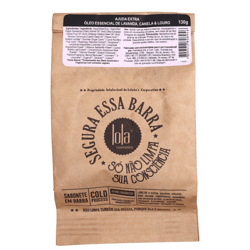 Lola Cosmetics Segura Essa Barra Ajuda Extra - Sabonete em Barra 130g