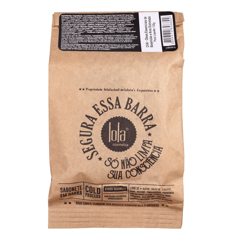 Lola Cosmetics Segura Essa Barra Chai - Sabonete em Barra 130g