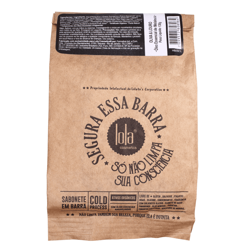 Lola Cosmetics Segura Essa Barra Louro e Oliva - Sabonete em Barra 130g