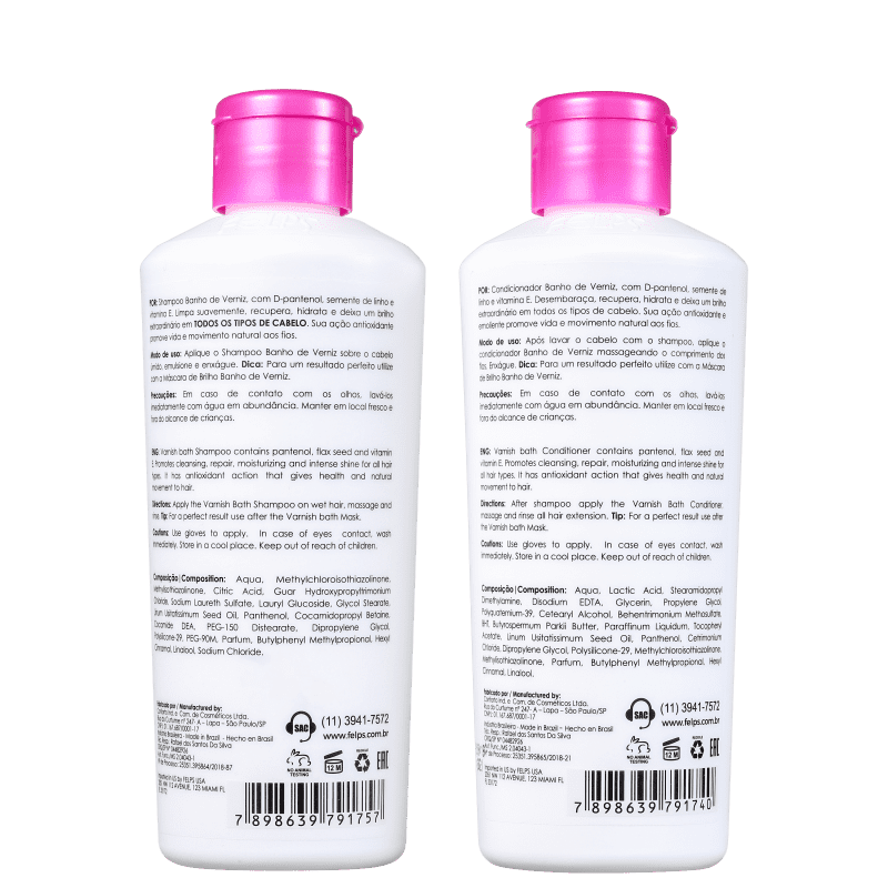 Kit Felps Profissional Banho de Verniz Duo (2 Produtos)