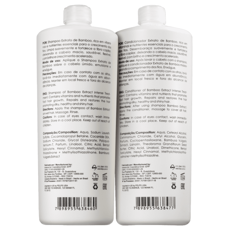 Kit Felps Profissional Extrato de Bamboo Salon Duo (2 Produtos)
