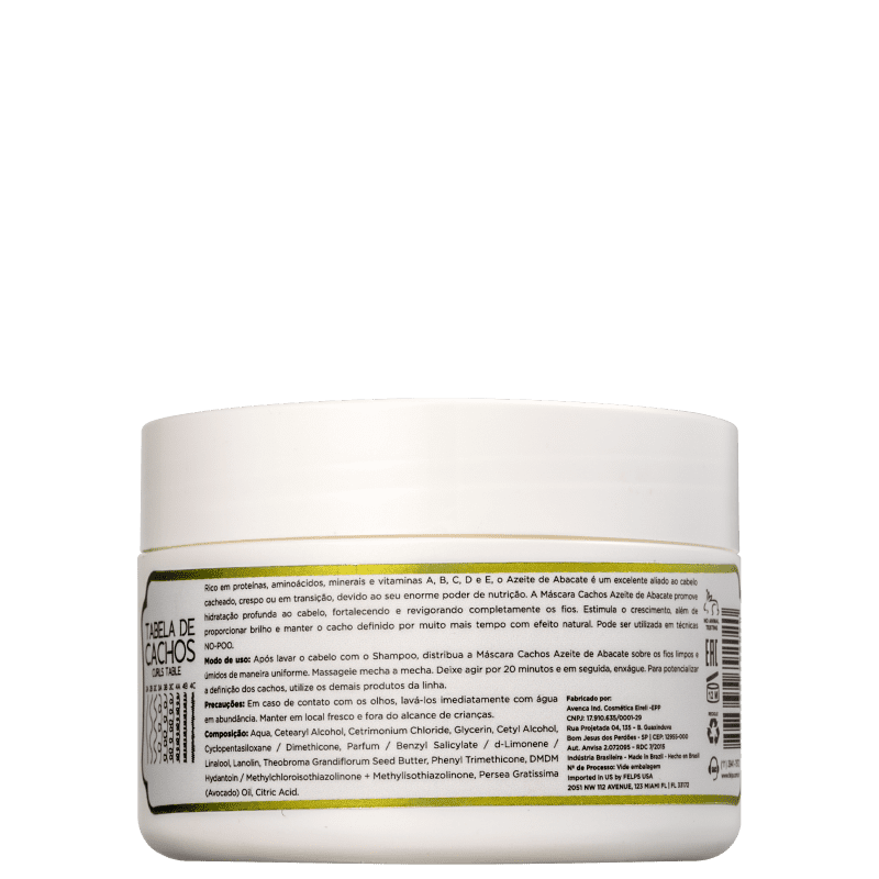 Felps Profissional Cachos Azeite de Abacate - Máscara Capilar 300g