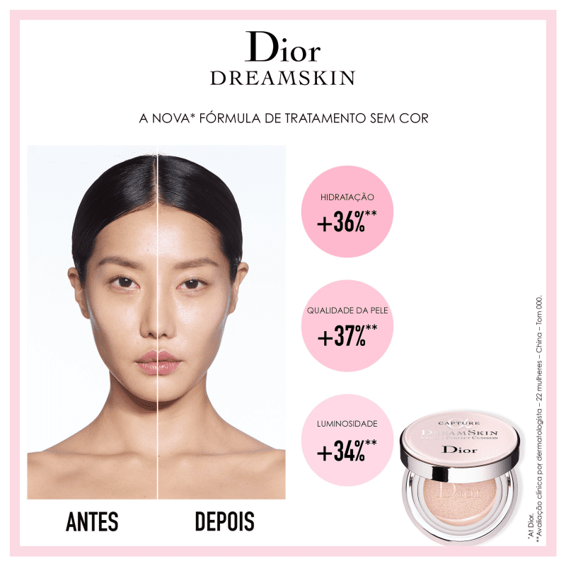 Dior Dreamskin Moist And Perfect Cushion 010 - Tratamento Anti-Idade 15g