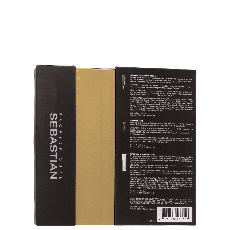 Kit Sebastian Professional Penetraitt Dark Oil (3 Produtos)