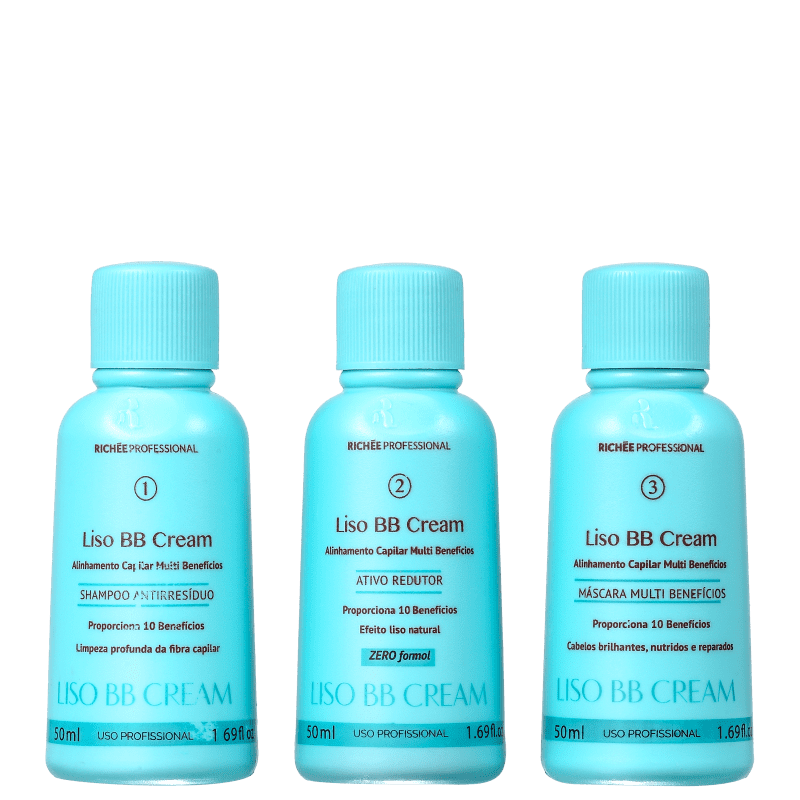 Kit Richée Professional BB Cream Mini Trio (3 Produtos)