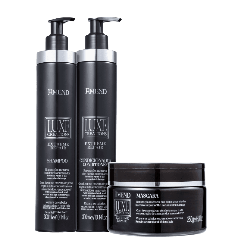 Kit Amend Luxe Creations Extreme Repair Trio (3 Produtos)