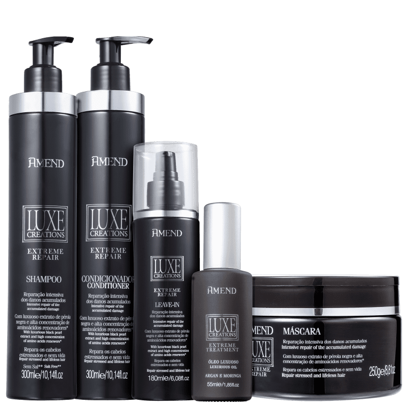 Kit Amend Luxe Creations Extreme Repair Full (5 Produtos)