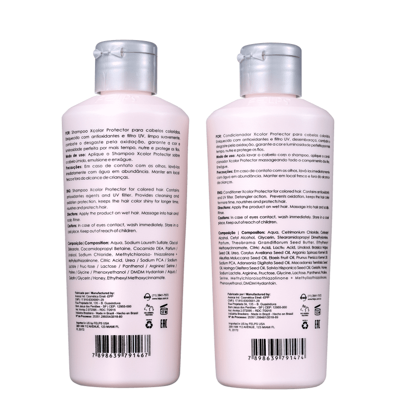 Kit Felps Profissional XColor Proteção da Cor Duo (2 Produtos)