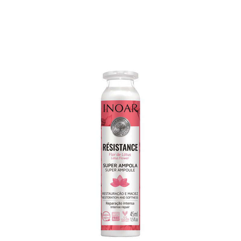 Inoar Résistance Flor de Lotus - Ampola Capilar 45ml