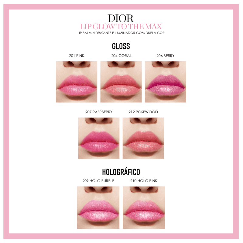 Dior Lip Glow To the Max 207 Raspberry - Bálsamo labial 4g