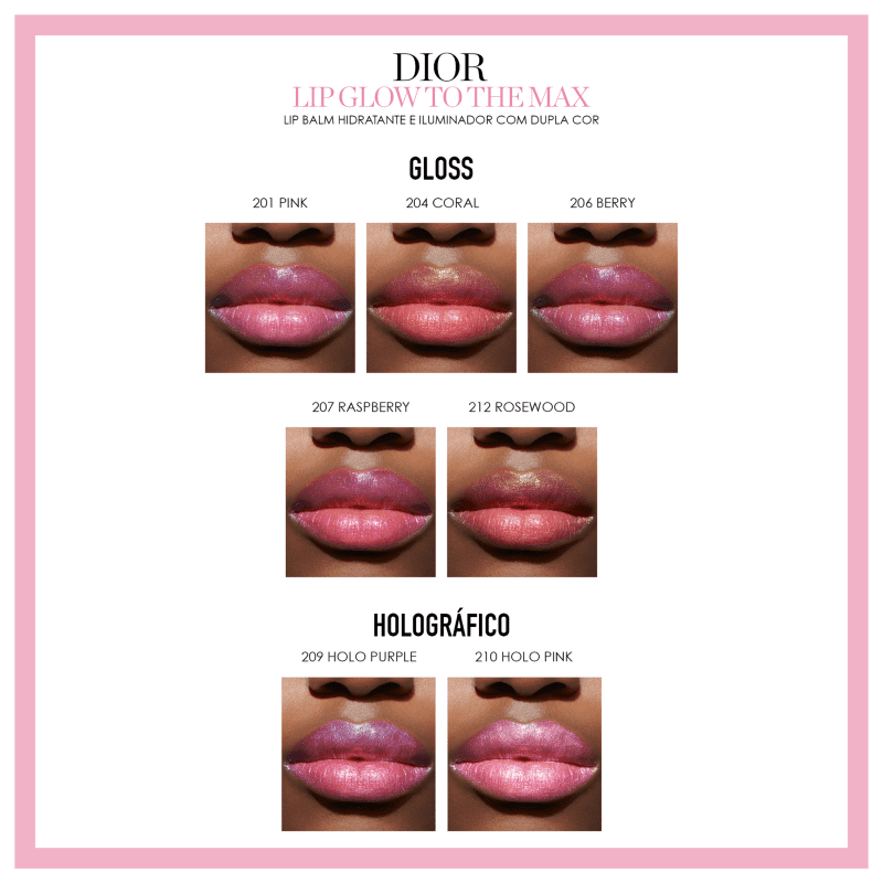 Dior Lip Glow To the Max 207 Raspberry - Bálsamo labial 4g