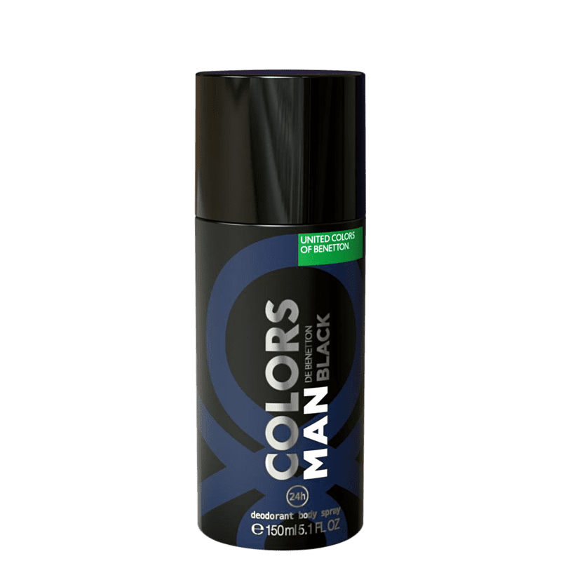 Benetton Colors Black - Desodorante Spray Masculino 150ml