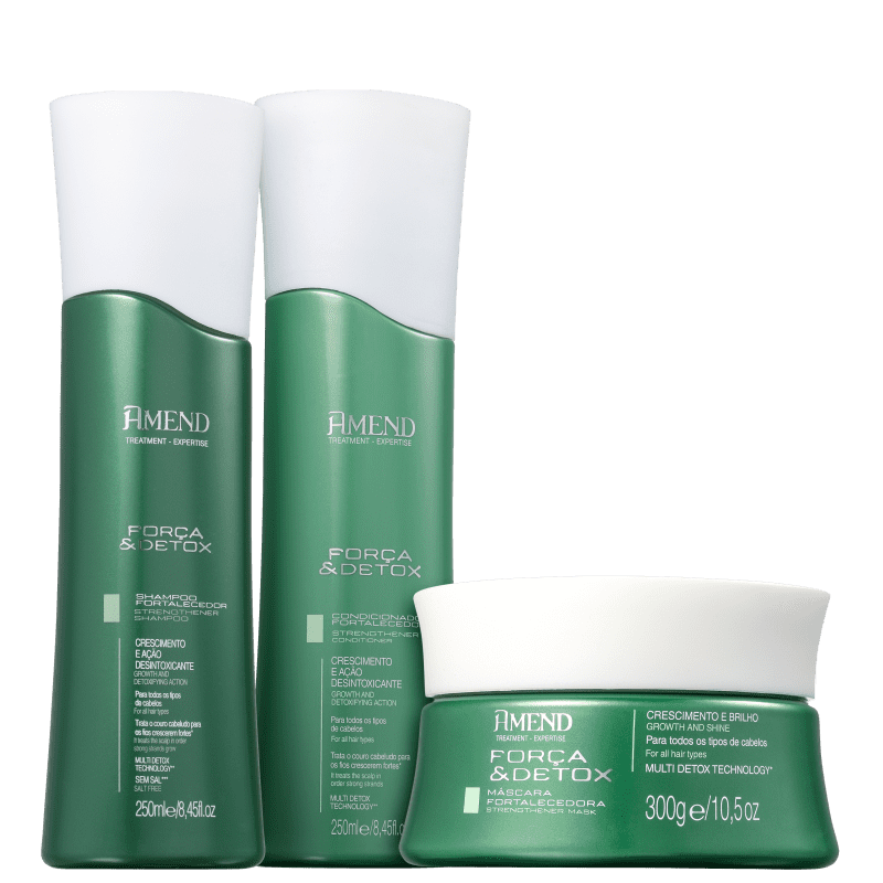 Kit Amend Força e Detox Trio (3 Produtos)