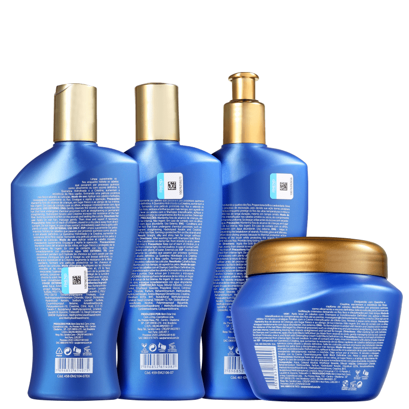 Kit Amend Gold Black Definitive Liss Full (4 Produtos)