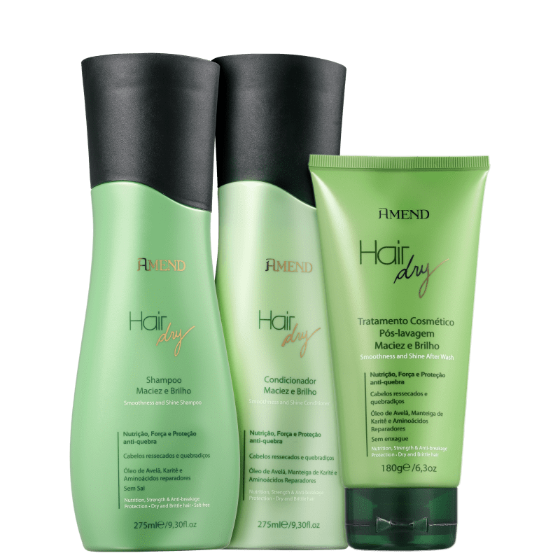 Kit Amend Hair Dry Maciez e Brilho Care (3 Produtos)