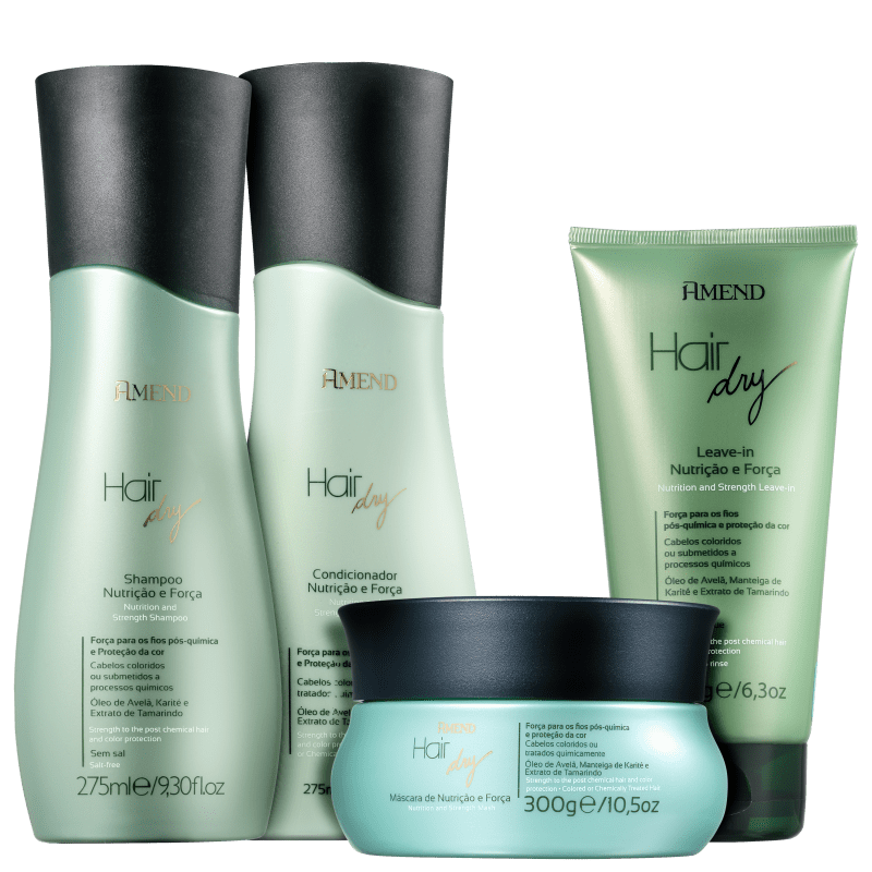 Kit Amend Hair Dry Nutrição e Força Full (4 Produtos)